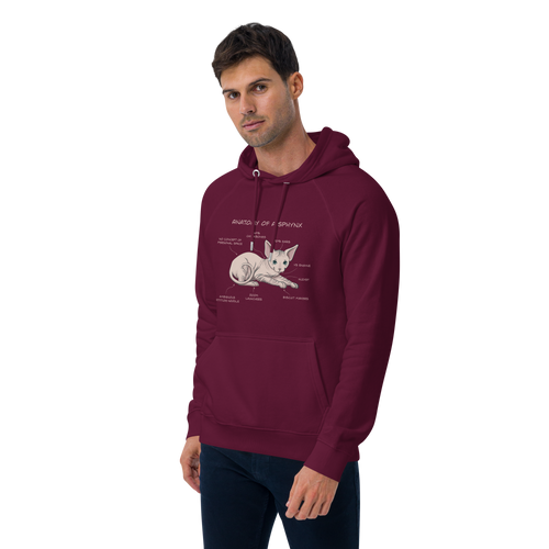 ANATOMY OF A SPHYNX UNISEX ECO HOODIE