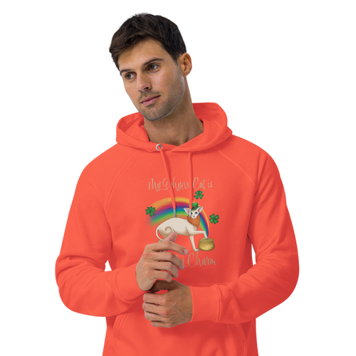 MY SPHYNX IS MY LUCKY CHARM UNISEX ECO HOODIE