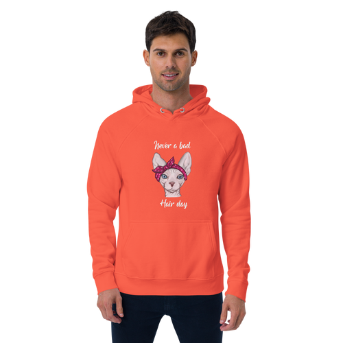 NEVER A BAD HAIR DAY UNISEX ECO HOODIE