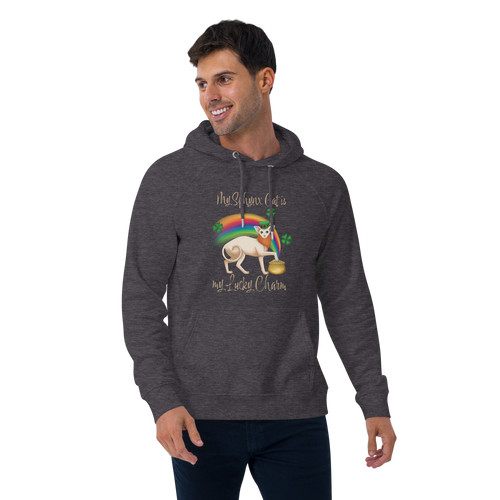 MY SPHYNX IS MY LUCKY CHARM UNISEX ECO HOODIE