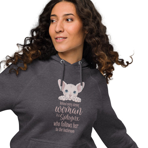 BEHIND EVERY WOMAN SPHYNX UNISEX HOODIE