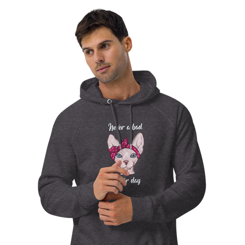 NEVER A BAD HAIR DAY UNISEX ECO HOODIE