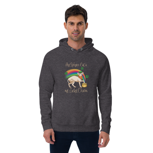 MY SPHYNX IS MY LUCKY CHARM UNISEX ECO HOODIE
