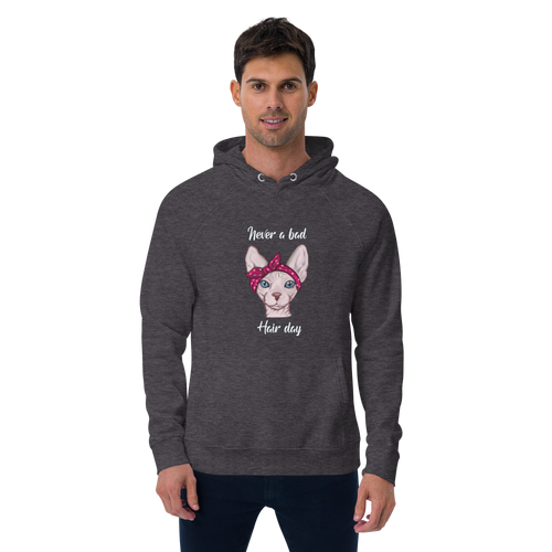 NEVER A BAD HAIR DAY UNISEX ECO HOODIE