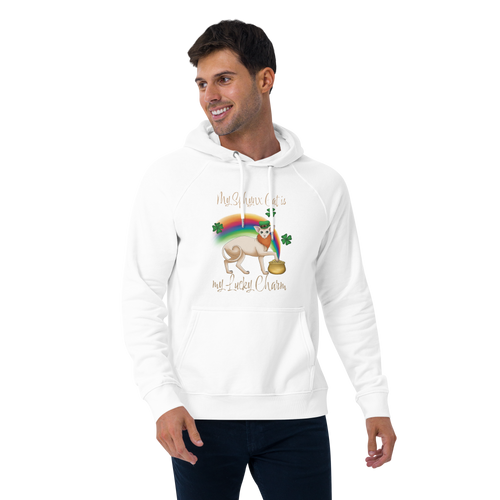 MY SPHYNX IS MY LUCKY CHARM UNISEX ECO HOODIE