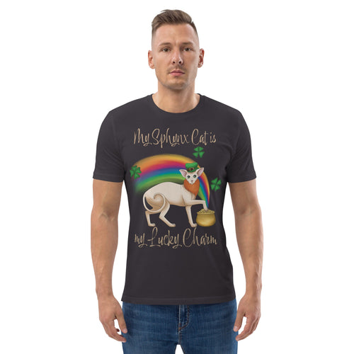 MY SPHYNX IS MY LUCKY CHARM UNISEX ECO TEE