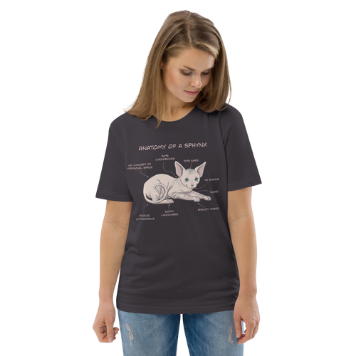 ANATOMY OF A SPHYNX UNISEX ORGANIC TEE