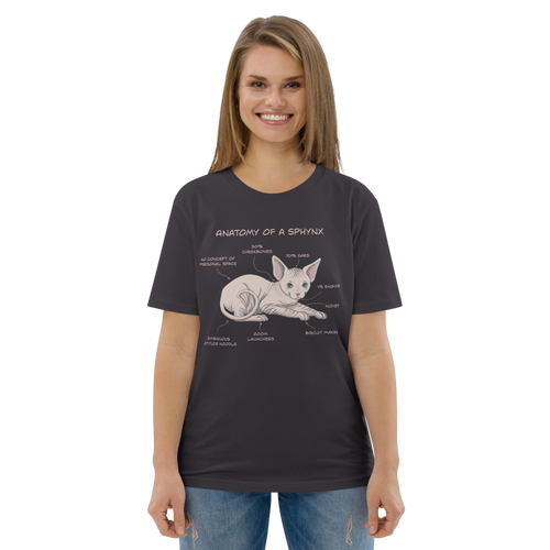 ANATOMY OF A SPHYNX UNISEX ORGANIC TEE
