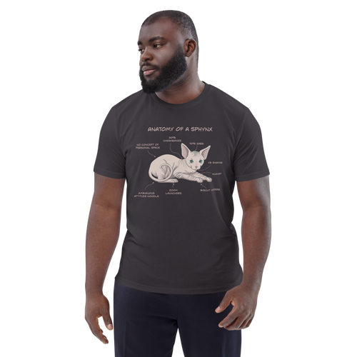 ANATOMY OF A SPHYNX UNISEX ORGANIC TEE