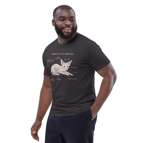 ANATOMY OF A SPHYNX UNISEX ORGANIC TEE