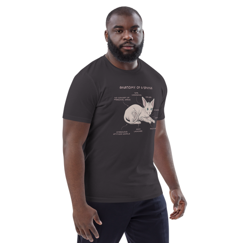 ANATOMY OF A SPHYNX UNISEX ORGANIC TEE