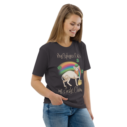 MY SPHYNX CAT IS MY LUCKY CHARM - UNISEX TEE