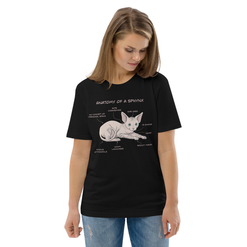 ANATOMY OF A SPHYNX UNISEX ORGANIC TEE
