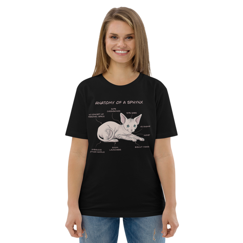 ANATOMY OF A SPHYNX UNISEX ORGANIC TEE