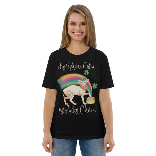 MY SPHYNX CAT IS MY LUCKY CHARM - UNISEX TEE