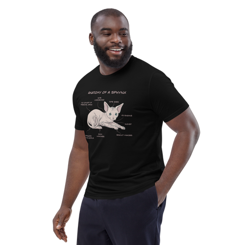 ANATOMY OF A SPHYNX UNISEX ORGANIC TEE