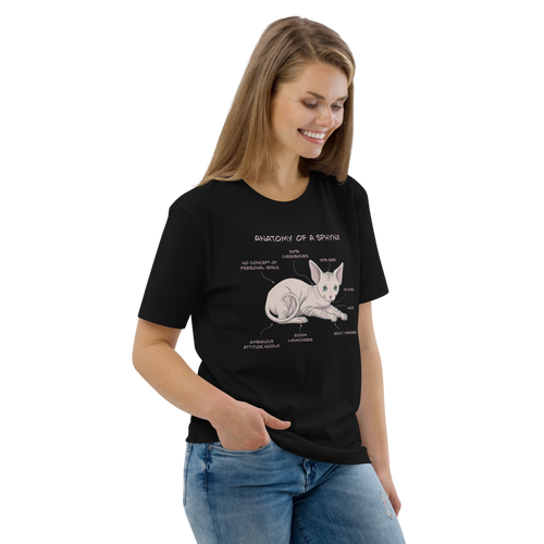 ANATOMY OF A SPHYNX UNISEX ORGANIC TEE