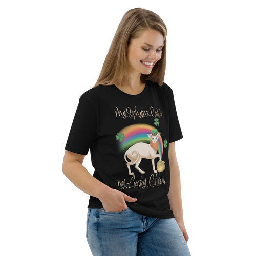 MY SPHYNX CAT IS MY LUCKY CHARM - UNISEX TEE