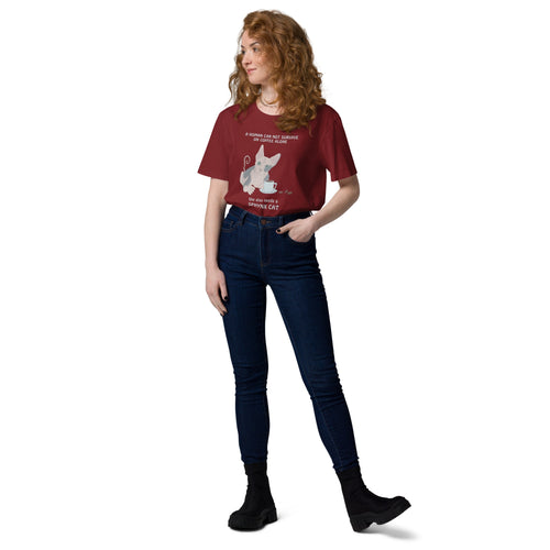 WOMAN CAN'T SURVIVE ON COFFEE ALONE WOMAN'S ECO TEE