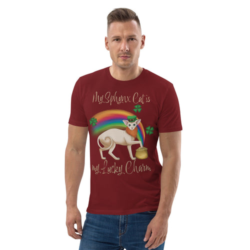 MY SPHYNX IS MY LUCKY CHARM UNISEX ECO TEE