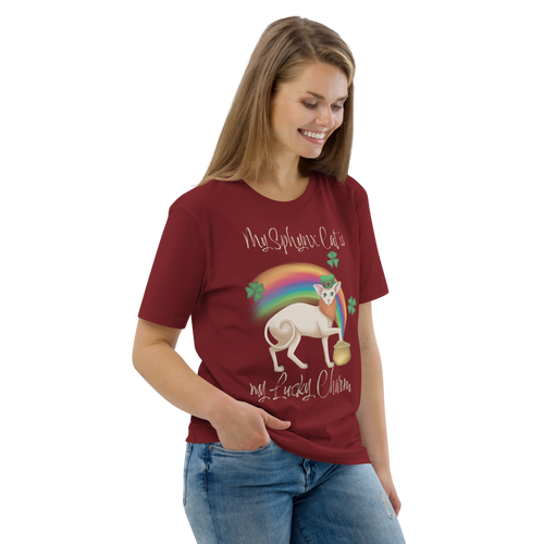 MY SPHYNX CAT IS MY LUCKY CHARM - UNISEX TEE