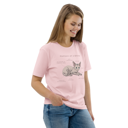 ANATOMY OF A SPHYNX UNISEX ORGANIC TEE