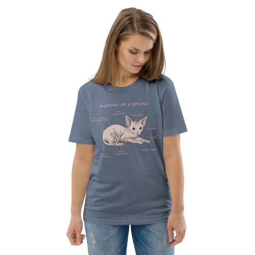 ANATOMY OF A SPHYNX UNISEX ORGANIC TEE