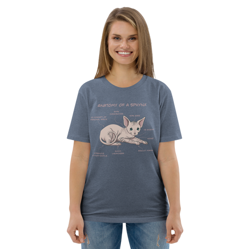 ANATOMY OF A SPHYNX UNISEX ORGANIC TEE