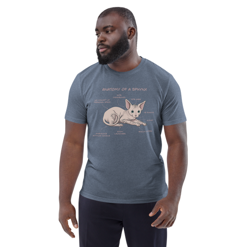 ANATOMY OF A SPHYNX UNISEX ORGANIC TEE