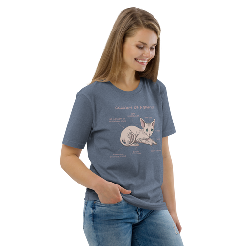 ANATOMY OF A SPHYNX UNISEX ORGANIC TEE