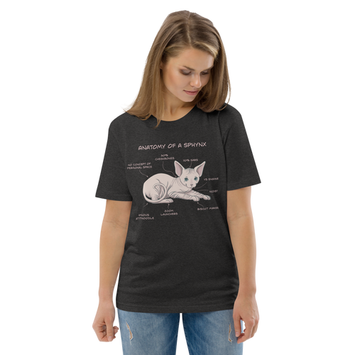 ANATOMY OF A SPHYNX UNISEX ORGANIC TEE