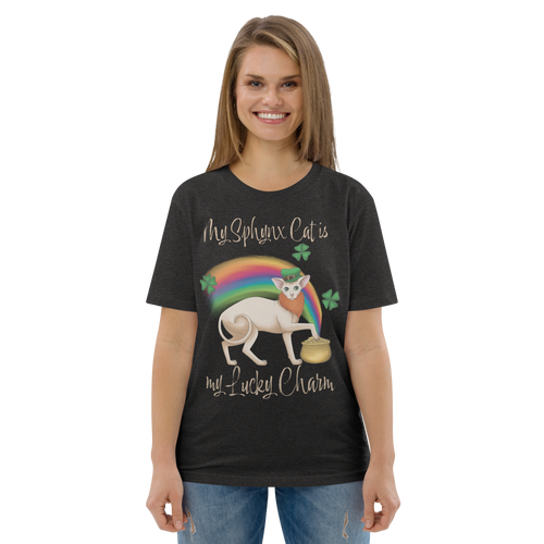 MY SPHYNX CAT IS MY LUCKY CHARM - UNISEX TEE