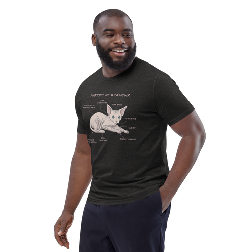ANATOMY OF A SPHYNX UNISEX ORGANIC TEE