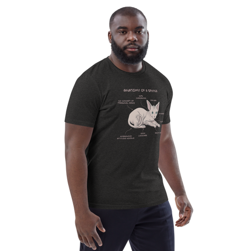 ANATOMY OF A SPHYNX UNISEX ORGANIC TEE