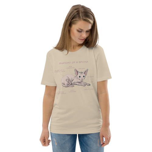 ANATOMY OF A SPHYNX UNISEX ORGANIC TEE