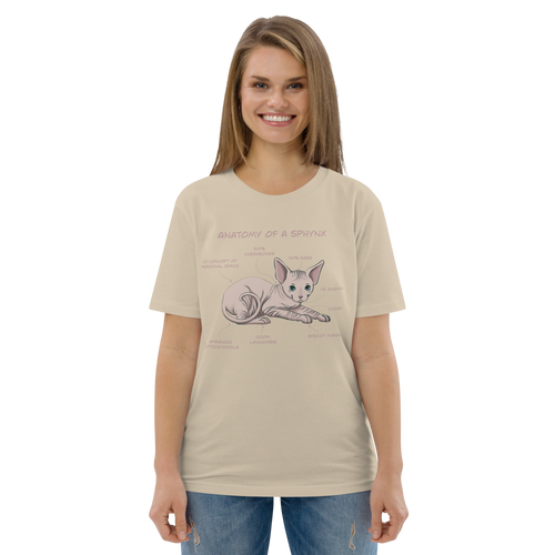 ANATOMY OF A SPHYNX UNISEX ORGANIC TEE