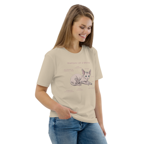 ANATOMY OF A SPHYNX UNISEX ORGANIC TEE
