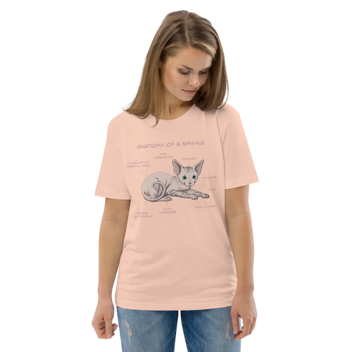 ANATOMY OF A SPHYNX UNISEX ORGANIC TEE