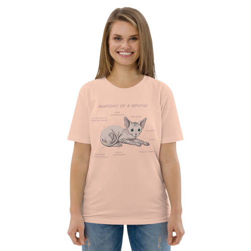 ANATOMY OF A SPHYNX UNISEX ORGANIC TEE