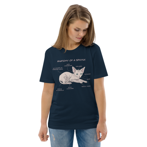 ANATOMY OF A SPHYNX UNISEX ORGANIC TEE