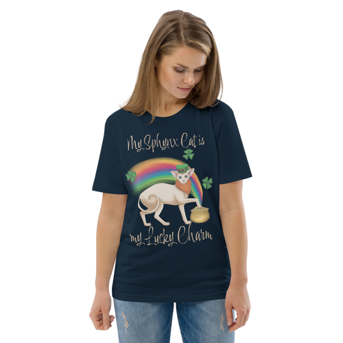 MY SPHYNX CAT IS MY LUCKY CHARM - UNISEX TEE