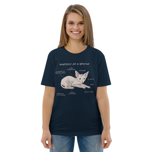ANATOMY OF A SPHYNX UNISEX ORGANIC TEE