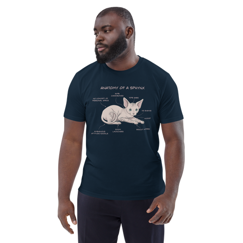 ANATOMY OF A SPHYNX UNISEX ORGANIC TEE