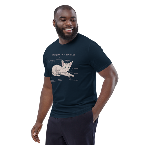 ANATOMY OF A SPHYNX UNISEX ORGANIC TEE