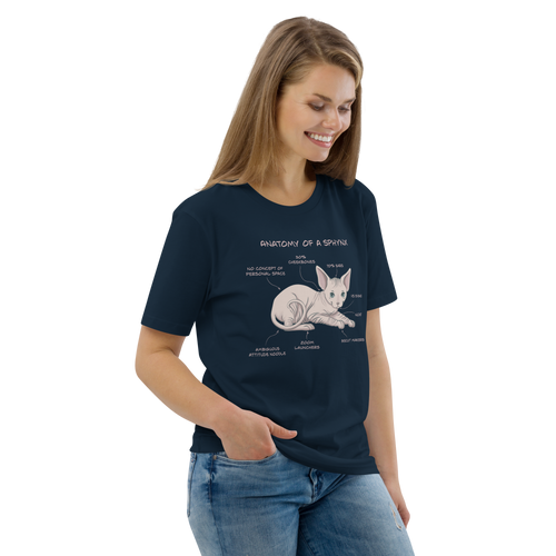 ANATOMY OF A SPHYNX UNISEX ORGANIC TEE