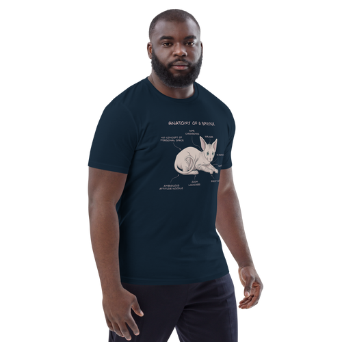 ANATOMY OF A SPHYNX UNISEX ORGANIC TEE
