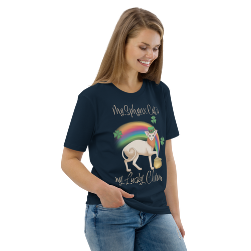 MY SPHYNX CAT IS MY LUCKY CHARM - UNISEX TEE