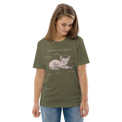 ANATOMY OF A SPHYNX UNISEX ORGANIC TEE