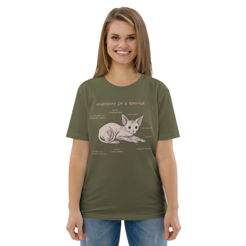 ANATOMY OF A SPHYNX UNISEX ORGANIC TEE