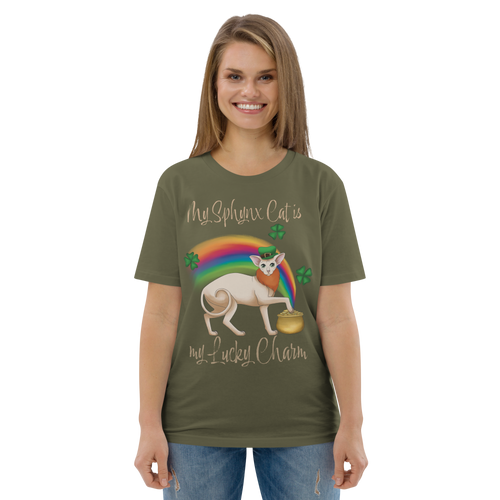 MY SPHYNX CAT IS MY LUCKY CHARM - UNISEX TEE